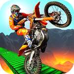 3D Gekke Imposible Tricky BMM Bike Racing Stunt spel