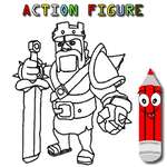 Actionfigur Farbgebung Spiel