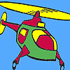 Para colorear helicóptero de aire juego