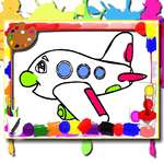 Libro para colorear de aviones juego