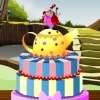 Alice Wonderland-Kuchen Spiel
