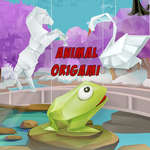 Animal Origami para colorear juego