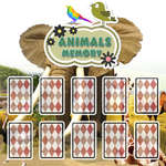 Memoria de tarjetas de animales juego