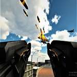 Luchtafweergeschut aanval moderne jet oorlog spel