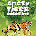 Dühös tigris színező játék