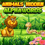 Állatok rejtett Alfawords játék