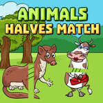 Animals Halves Match game