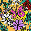 Assorted flowers garden coloring game