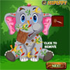 Baby-Elefant-Unfall-Pflege Spiel