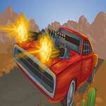 Csata a közúti autó játék 2D