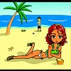 Beach Girl Anime Dressup game