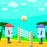 Beachvolleyball Spiel