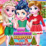 BFF Christmas Tree Hairstyle And Biscuits game