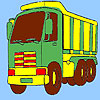 Big transport truck coloring game