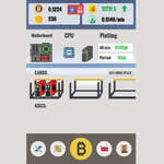Bitcoin-clicker spel
