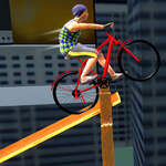 Cascade de vélo 3D jeu