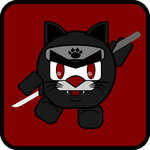 Zwarte Miauw ninja spel