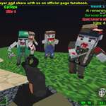 Блоки борба стачка зомби оцеляване игра