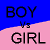 Jungen gegen Mädchen Spiel
