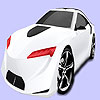 Colorear coche blanco brillante juego