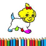 BTS кученце книжка за оцветяване игра