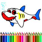 Libro para colorear de tiburón BTS juego