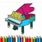 BTS книжка за оцветяване на пиано игра