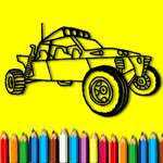 BTS Рали Книжка за оцветяване на автомобили игра