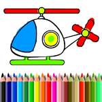 BTS хеликоптер оцветяване игра