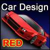 Diseño de coche rojo juego