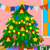 Árbol de Navidad de dibujos animados - página para colorear juego