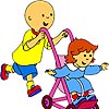 Caillou coloring game