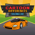 Diferencias de coches de carreras de dibujos animados juego