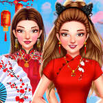 Chinesischer Neujahrs-Look für Prominente Spiel