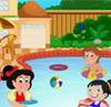 Decoración de la piscina de los niños juego