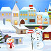 Karácsonyi hó város dekoráció játék