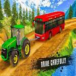 Chained Tractor Towing Rescue game