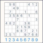 Klasszikus Sudoku puzzle játék