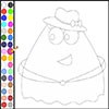 Coloring Lady Pou game