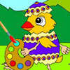 Colorear pollitos de Pascua - juegos de colorear Rossy