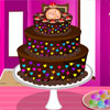 Pastel de Chocolate de colores juego