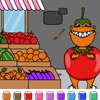 Color-Tom T-Rex el tomate juego