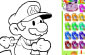 Mario színezés játék