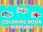 Coloring Book Airplane kids Education game