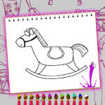 Coloring Book Toy Shop game