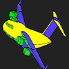 Egyéni repülőgép színező játék