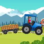 Szállítás traktorral játék