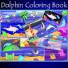 Libro da colorare Delfino gioco