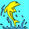 Dolphin coloring game