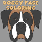 Coloration de visage de doggy jeu
